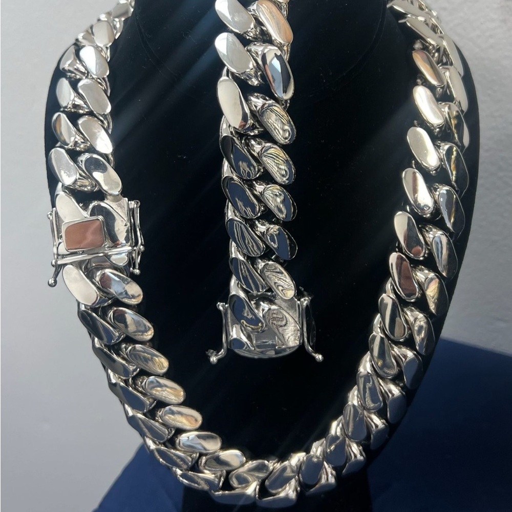 20mm Miami Cuban Link Gold Plated Chain Necklace 18k & 14k School Regular Lock